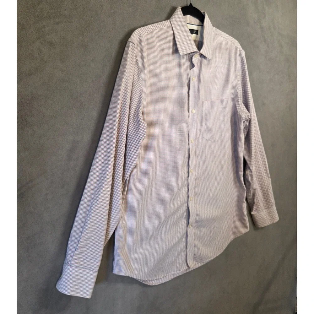 Banana Republic Button Down Shirt Men's Medium Classic Plaid Cotton Preppy